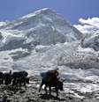 Vista de montanhas perto de base de alpinistas que escalam o Everest  Foto: Phurba Tenjing Sherpa / Reuters