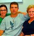 Rodrigo Gularte com a mãe e a prima  Foto: BBC Mundo / Copyright