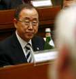 Secretário-geral da ONU, Ban Ki-moon, em conferência sobre o clima no Vaticano. 28/04/2015  Foto: Tony Gentile / Reuters