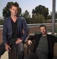 Atores Hemsworth e Evans posam para foto em entrevista de promoção do novo filme "Vingadores". 11/04/2015  Foto: Mario Anzuoni / Reuters