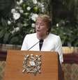 Após escândalos, Michelle Bachelet anunciou medidas para regular o financiamento político  Foto: Josue Decavele / Reuters