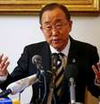 Secretário-geral da ONU, Ban Ki-moon, no Vaticano. 28/4/2015  Foto: Tony Gentile / Reuters