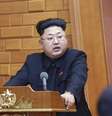 Líder norte-coreano, Kim Jong Un, durante reunião da Comissão Militar Central  Foto: KCNA / Reuters