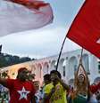 Apoiadores do PT durante campanha presidencial de 2014 no Rio de Janeiro. 26/10/2014  Foto: Pilar Olivares / Reuters