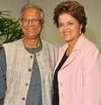 Yunus e Dilma Rousseff (Abr)  Foto: BBC Mundo / Copyright