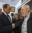 Hollande tem reunião histórica com Fidel Castro   Foto: Alex Castro / AP
