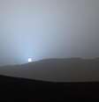 Imagens mostram o pôr do Sol em Marte do mesmo modo como ele seria visto por uma pessoa  Foto: Space.com / Reprodução