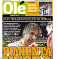 Olé vê episódio como uma “página negra” na história do futebol argentino  Foto: Olé / Reprodução