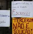 Protesto é contra o PL da terceirização e os cortes do governo na educação  Foto: Jose Lucena / Futura Press