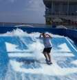 Simulador de surf fez sucesso com toda a família  Foto: Arquivo Pessoal