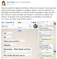 Jornalista relata caso de assédio pelo Whatsapp  Foto: Facebook / Reprodução