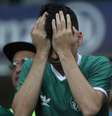 Torcedor do Palmeiras se desespera com empate com ASA  Foto: Leonardo Benassatto / Futura Press