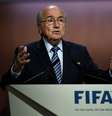 Joseph Blatter discursa durante o 65º Congresso da Fifa  Foto: Mike Hewitt / Getty Images 