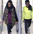 Amira Base, Shamima Begum e Kadiza Sultana foram flagradas minutos antes de embarcarem em um voo para Istambul, na Turquia, em um aeroporto em Londres  Foto: Twitter