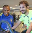 Everton foi para academia em seu primeiro dia na Granja Comary  Foto: Rafael Ribeiro/ CBF / Divulgação