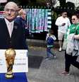 Blatter é alvo de piada por parte dos fãs irlandeses  Foto: Lee Smith Livepic / Reuters