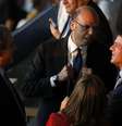 Presidente da Uefa, Michel Platini, e premiê francês, Manuel Valls, na final da Liga dos Campeões em Berlim  Foto: Fabrizio Bensch / Reuters
