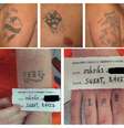 Fotos da polícia de Nova York mostram as tatuagens de dois presos que fugiram de uma prisão localizada no norte do estado norte-americano  Foto: New York State Police/handout / Reuters