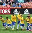 Jogadores da Seleção festejam classificação à semifinal do Mundial Sub-20  Foto: Tom Dulat / Getty Images
