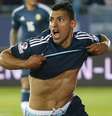 Aguero foi decisivo contra o Uruguai  Foto: Juan Carlos Cardenas / EFE