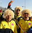 Colombianos tomaram conta dos entornos do estádio que receberá a segunda partida da Seleção Brasileira na Copa América  Foto: Marcus Vinicius Pinto / Terra