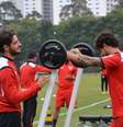 Atacante mostrou disposição em atividade  Foto: Renata Lutfi / saopaulofc.net/Divulgação
