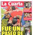 Capa do La Cuarta exalta a Ferrari chilena  Foto: Reprodução