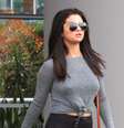 Selena Gomez foi fotografada ao deixar academia nos Estados Unidos  Foto: The Grosby Group