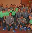 Neymar posa para última foto com elenco da Copa América  Foto: Rafael Ribeiro/ CBF / Divulgação