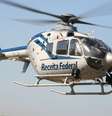 Helicóptero utilizado pela Receita para promover a autorregularização  Foto: Divulgação / Helibrás