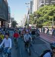 Inauguração da ciclovia da Avenida Paulista, em São Paulo  Foto: Leonardo Benassatto / Futura Press