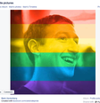 Fundador do Facebook, Mark Zuckerberg, lançou filtro ao trocar sua foto na rede social  Foto: Reprodução