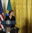 Presidentes Dilma e Obama na Casa Branca. 30/06/2015  Foto: Kevin Lamarque / Reuters