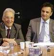 FHC (esquerda), ao lado de Aécio Neves (meio)  Foto:  Divulgação PSDB