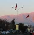 Vista da Cordilheira dos Amdes, raramente sem a névoa de poluição: se esperava mais de um país tido como moderno, como o Chile  Foto: André Naddeo / Terra