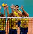 Brasil sofreu virada da França e estreou mal na fase final da Liga Mundial  Foto: Matthew Stockman / Getty Images