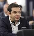 Alexis Tsipras, primeiro-ministro da Grécia, em plenário do Parlamento Europeu  Foto: Michele Tantussi / Getty Images