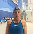 Lisa Blackburn não se importa com idade e nadou com 44 anos no Pan de Toronto  Foto: Terra