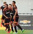 Sport comemora primeiro gol na vitória sobre o São Paulo  Foto: Anderson Stevens / Agência Eleven/Gazeta Press