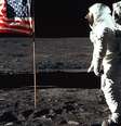Missão Apollo 11 chegou à Lua em 20 de julho de 1969  Foto: NASA/Handout / Getty Images