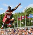 Marquise Goodwin conquista prata no salto em distância  Foto: Al Bello / Getty Images