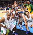 Brasil conquistou o ouro no basquete masculino após vencer o anfitrião Canadá  Foto: Gaspar Nóbrega / Inovafoto