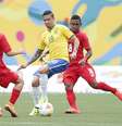 Luciano marcou dois gols em vitória do Brasil que rendeu medalha de bronze  Foto: Rafael Ribeiro/CBF / Divulgação
