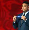 Ronaldo participou do sorteio das Eliminatórias da América do Sul  Foto: Dennis Grombkowski / Getty Images