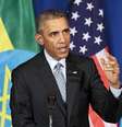 Obama destacou que a Ucrânia deu "grandes passos" para conseguir o objetivo marcado em 1991, um país livre, democrático e "integrado no coração da Europa".  Foto: Str / EFE