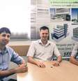 Edilson Backes (esq.), Joacir de Carli (centro) e Enivaldo Ghedin Junior resolveram deixar a empresa em que trabalhavam para criar seu próprio negócio  Foto: Divulgação