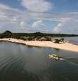 Praias, como as de Alter do Chão, são visitadas durante as viagens  Foto: Governo do Pará/Divulgação