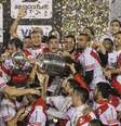 O River chega ao Mundial após conquistar a Libertadores de 2015  Foto: David Fernandez / EFE