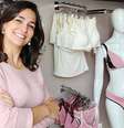 Ao não encontrar lingeries bonitas para mães que amamentam, Thaise Calaça decidiu criar a Amari Lingeries  Foto: Divulgação