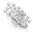  O anel de garra, também de ouro branco e diamante polido, sai por R$ 65.550  Foto: Divulgação